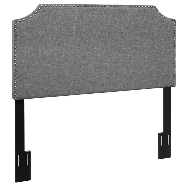 Brooklyn King Tête de Lit en Tissu Gris Pierre