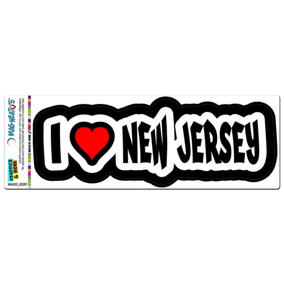 I Love Heart New Jersey MAG-NEATO'S(TM) Car/Refrigerator Magnet