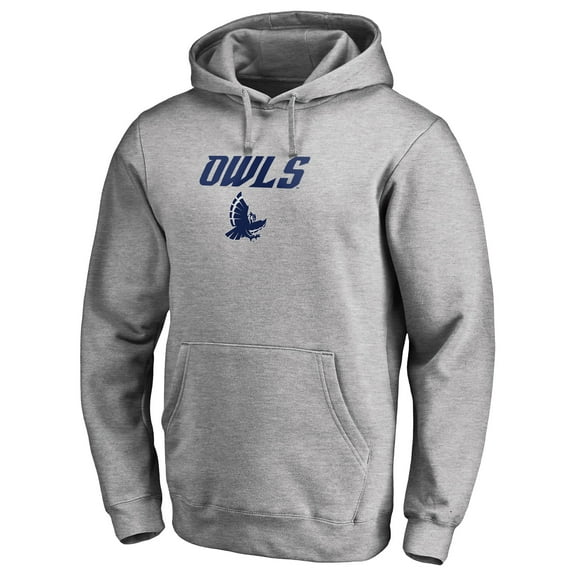 Men's Ash Rice Owls Proud Mascot Pullover Hoodie