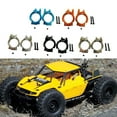 thumbnail image 4 of Ruiboury 2piece Aluminum Front C-Hub Caster Block For Axial 1/10 JR ROCK RACER 90026 Improve RC Car Silver 1Set, 4 of 6