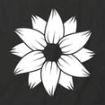 thumbnail image 2 of Sunflower T-Shirt | Pretty Flower Black Tee Gift, 2 of 5