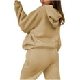 thumbnail image 4 of Usmixi Sweatsuits Set for Women Workout Hoodies 2 Piece Outfit Sets for Women Hooded Sweatshirt and Long Sweatpant Tracksuits Sets Casual Solid Jogger Pant Lounge Sets Under $10, 4 of 7