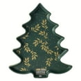 thumbnail image 2 of Thyme & Table Figural Holiday Tree Ceramic Serve Tray - Green, 2 of 6
