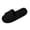 Black, variant on Risckoth Women's Fuzzy Slippers Open Toe Round Head Plush Fleece Indoor Slide Shoes