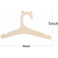 thumbnail image 3 of 20 piezas de perchas de madera para niños, perchas de armario para habitación de bebé de 9 pulgadas, lindas perchas de madera antideslizantes para bebés pequeños, percha de madera para niños, 3 of 5