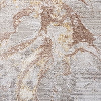 TOWN & COUNTRY LUXE Opaline Bold Marble Runner Area Rug with Glam Metallic Ribbed Texture Pile, Sage Green, 1'9"x7'2"