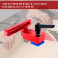 thumbnail image 5 of 2 Pieces 30 Type Miter Track Stop, T-Slot Attachment Miter Track Stop, T-Track Stop, Aluminum Alloy Miter Track Woodworking Tool Miter Track Stop T-Track Stops, 5 of 5