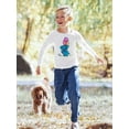 thumbnail image 2 of Elephant With Balloons Long Sleeve Toddler -Image by Shutterstock,  3 Toddler, 2 of 4
