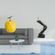 thumbnail image 2 of Escultura de fruta de , adorno coleccionable, estatua de mesa, decoración geométrica para festival, oficina, escalera de pensador, figura, 2 of 8
