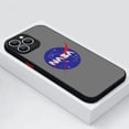 thumbnail image 3 of Funda de teléfono para iPhone 15 Pro XS Max 14 7 8 6 6s Plus SE 11 12 13 Mini X XR NASA-USA, cubierta translúcida negra esmerilada, 3 of 5