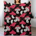 thumbnail image 5 of Red Mushroom Blanket Mushroom Gifts for Girls Kids Boys Women Cute Mushroom Throw Blanket Soft Comfort Fleece Blanket for Couch Sofa Bed 60"x80", 5 of 6