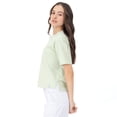 thumbnail image 2 of Playera Ancha Básica Para Mujer Quarry Color Verde, 2 of 4
