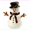 Jones New York Gold-Tone Snowman Holiday Keepsake Box