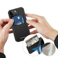 thumbnail image 4 of Suitable with  15 Pro/Max/Ultra 3-in-1 Magnetic Case   Compatible with MagSafe Wallet and Phone Stand  Leather Privacy Flap  Magnetic Phone Wallet Holder for  15 Series  Black, 4 of 8