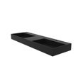 thumbnail image 3 of Pemberly Row 60" Stone Wall-Mounted Bathroom Sink in Matte Black, 3 of 7