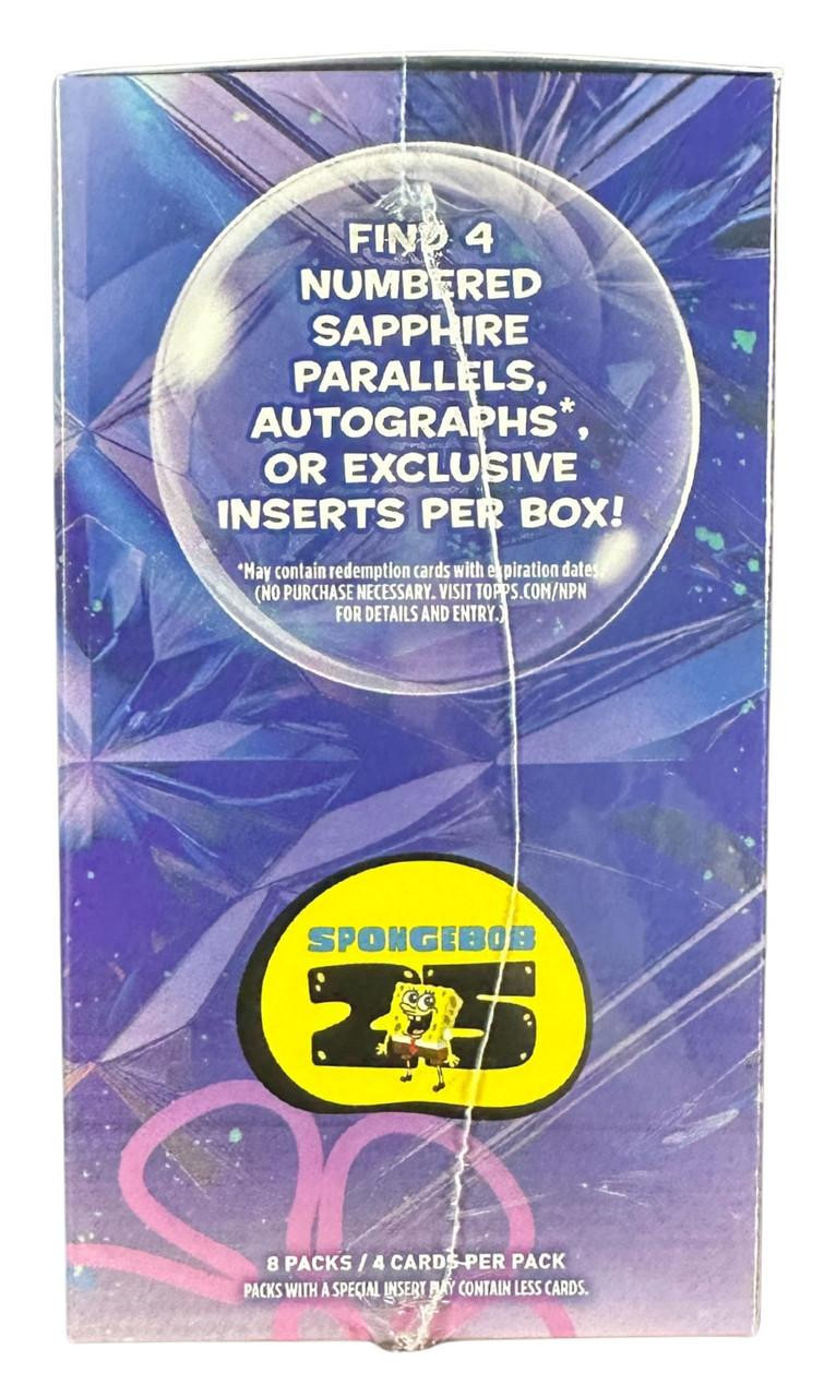 2025 Topps Chrome Sapphire Edition SpongeBob SquarePants 25th Anniversary Box
