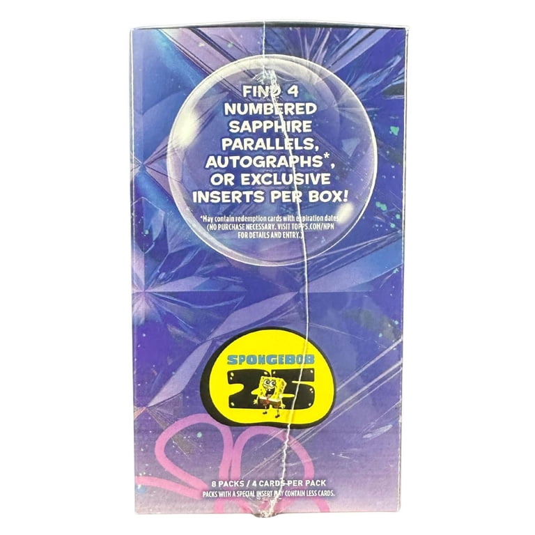 2025 Topps Chrome Sapphire Edition SpongeBob SquarePants 25th