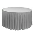 thumbnail image 2 of Your Chair Covers - 17 ft x 29 Inch Polyester Pleated Table Skirt Gray, 2 of 3