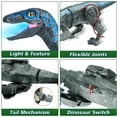 Hot Bee Remote Control Dinosaur Toys, Roaring Walking Velociraptor RC