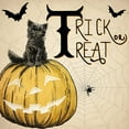 thumbnail image 2 of Allen, Kimberly 26x26 Black Ornate Wood Framed with Double Matting Museum Art Print Titled - Trick or Treat Cat, 2 of 4