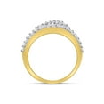thumbnail image 4 of 10kt Yellow Gold Womens Round Diamond Woven Infinity Band Ring 1/2 Cttw, 4 of 4