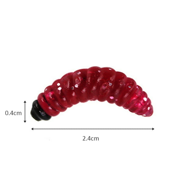 Pesca suave gusano gusano cebo flotante biónico Jigging señuelos rojo 50 piezas Sywqhk Para Estrenar