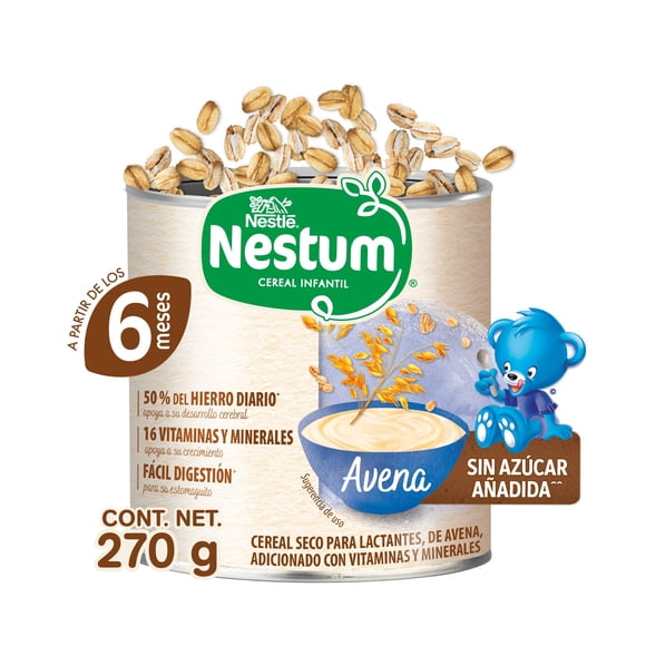 Cereal para Bebés Nestum Sabor Avena Lata de 270 g