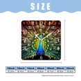 thumbnail image 2 of 12 Inch Wall Clock Battery Operated Square Clock Decorative for Office, Kitchen, Outdoor, Living Room，A Peacock with Feathers Out Lovely Pattern, 2 of 4