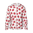 thumbnail image 1 of Balery Cartoon Strawberry Sudadera ligera de manga larga con capucha y protección solar UPF 50+ para hombre y mujer, ideal para pesca y running-Medium, 1 of 7