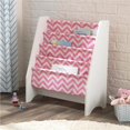 thumbnail image 2 of KidKraft Wooden Sling Bookshelf Bookcase Organizer, Pink & White, 2 of 5