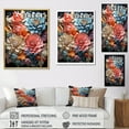 thumbnail image 4 of Designart "Artistic Expression With Colorful Botanicals III" Flowers Floater Framed Wall Art Prints, 4 of 5