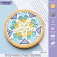 thumbnail image 1 of LSLJS Crafts Mosaicss Tile Set Wooden Cup Mats Mixed Color Mosaicss Set Crafts Pack 6ml, 1 of 4