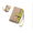 Khaki, variant on Small Womens Wallet Leather Bifold Card Holder RFID Blocking with Zipper Coin Pocket
