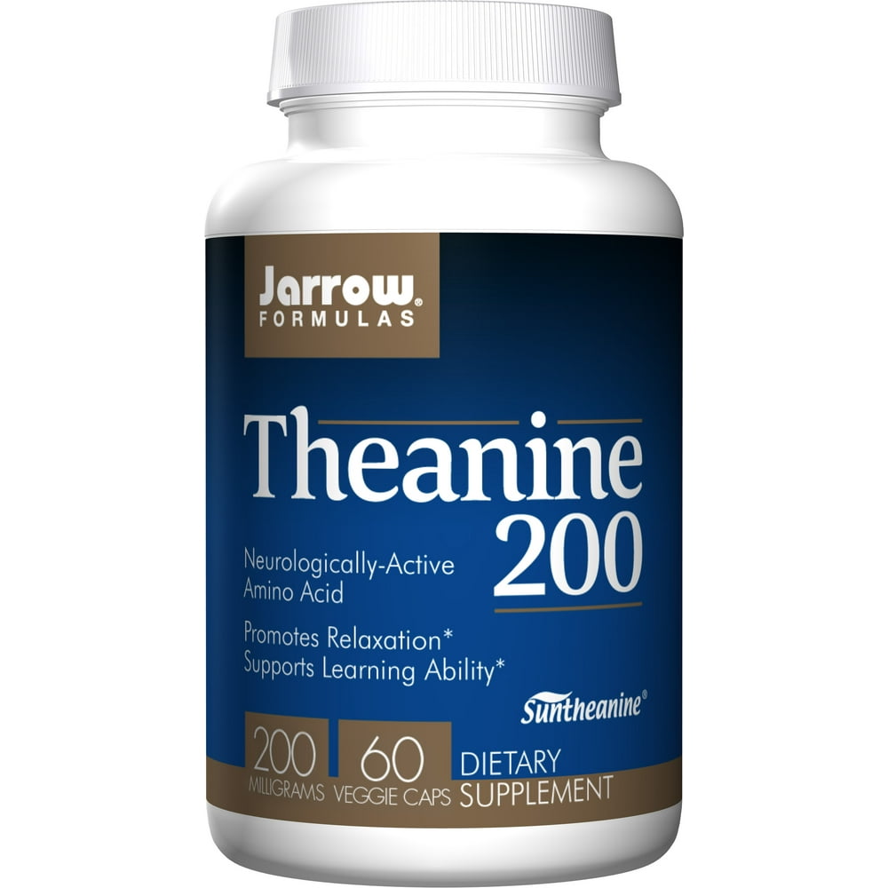 Jarrow Formulas Theanine 200, Promotes Relaxation, 200 mg, 60 Caps