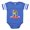 Royal Blue, variant on CafePress - Bulldog Valentine - Cute Infant Baby Football Bodysuit
