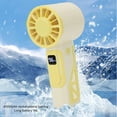 thumbnail image 3 of 4000mAh Handheld Fan, Portable Mini Fan Powerful Hand Fan USB Rechargeable Quiet for Travel Makeup Commmute Camping Hot Summer Days,Small Handheld Fan, 3 of 7