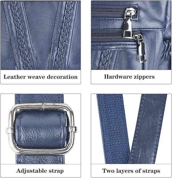 Verstarlin Crossbody Bags For Women Pocketbooks Soft PU Leather Purses and Handbags Multi Pocket Shoulder Bag