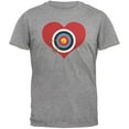 thumbnail image 1 of Cupid Target Grey Adult T-Shirt, 1 of 1