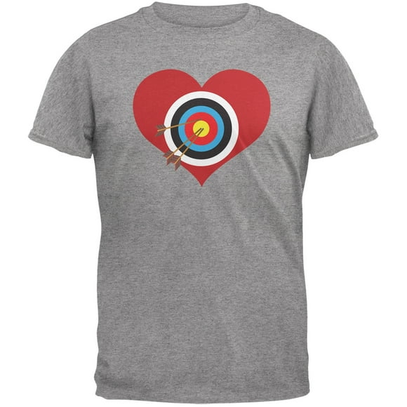 Cupid Target Grey Adult T-Shirt