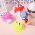 thumbnail image 2 of Crab squeeze toy flexible elastic anti-stress ball colorful pinch toy stress relief vent toy fidget squeeze decompression toy party gift KAESI, 2 of 5