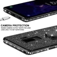 thumbnail image 5 of SOGA Samsung Compatible case, model Galaxy S9 Plus Case, Cute Girl/Women Shinny Rhinestone Bumper Sparkling Glitter Bling Diamond Cover for Galaxy S9 Plus with Ring Stand - Black, 5 of 5