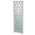 thumbnail image 2 of A&B Home Floor Mirror - Distressed White, Natural, 2 of 6