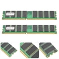 thumbnail image 4 of Ddr Module Mémoire Carte Mémoire 2Pcs Module Mémoire Bureau Entièrement Compatible 16Grain Ddr 1GB 226Mhz PC2100, 4 of 8