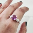 thumbnail image 5 of Alexandrite Ring, 925 Sterling Silver, Women Ring, Hexagon Natural Alexandrite, June Birthstone, Christmas, Tiny Dainty Ring, Marquise CZ Ring, Handmade, Statement Jewelry, Wedding, Anniversary Gift, 5 of 8