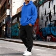 thumbnail image 3 of Oversized Hoodie Set for Men – Casual Comfortable Loose Outfit with Pocket Drawstring for Daily, Gym & Lounging Fall/Winter Wearing, 3 of 8