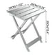 thumbnail image 3 of Xihbxyly Mesa Auxiliar Plegable de Aluminio, Diseño Ligero y Portátil, Resistente, Capacidad de 90 Kg, Ideal para Casas Rodantes, Patios, Picnics y Campamentos, Fácil de Instalar, 28 X 26 X 39 Cm., 3 of 7