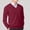Wine, variant on Ynynloco Men's V Neck Sweater Pullover Regular Fit Pure Cotton Solid Color Long Sleeve Lightweight Knit Casual Smart Layering