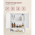 thumbnail image 4 of Mueble de baño VASAGLE con espejo 15 x 65 x 75 cm blanco, 4 of 6