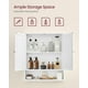 thumbnail image 4 of Mueble de baño VASAGLE con espejo 15 x 65 x 75 cm blanco, 4 of 6