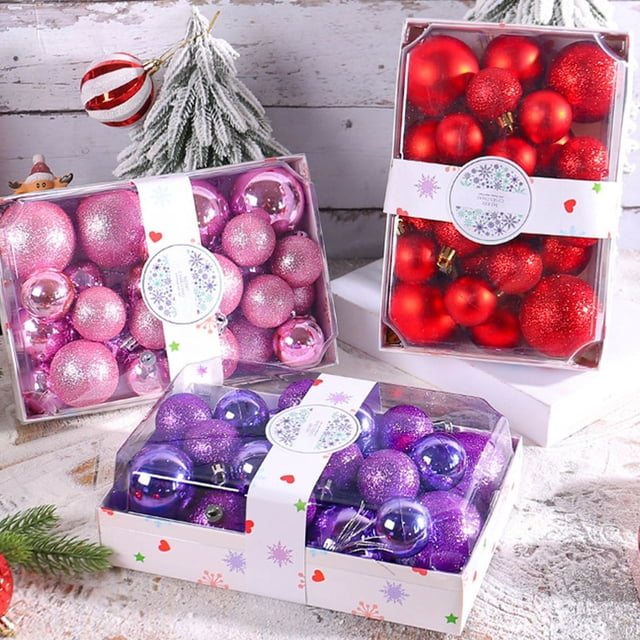 Christmas Hanging Ornaments Decorations Rectangular Container Color 4/5/6cm Christmas Set Shopping Mall Home Christmas Tree Hanging Decorations Glow in The Dark Party Decorations for Adults Skeleton